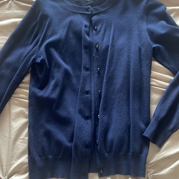 Navy Blue Cardigan Size Small Great condition - Picture 3 of 3